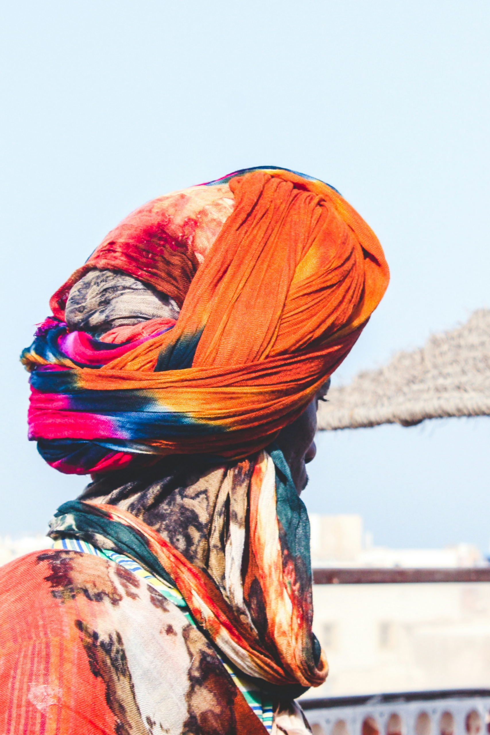 Man staring in the distance